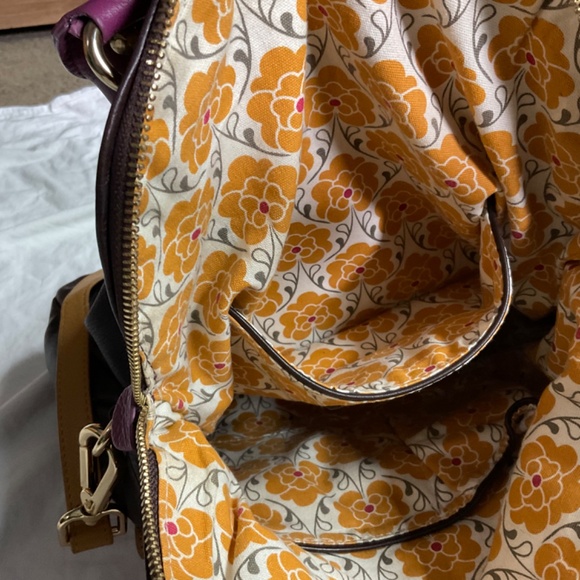 Leather Crossbody Foldover Bag by Emma Fox - Picture 10 of 16